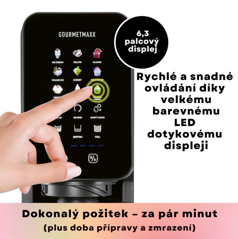 GourmetMaxx Zmrzlinovač a výrobník mražených dezertů 19769 (7)